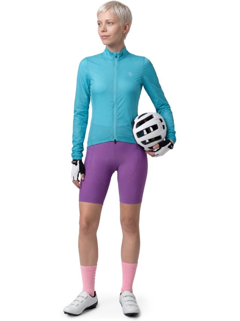 Casaco de ciclismo corta-vento ultraleve mulher Azul - Kiabi