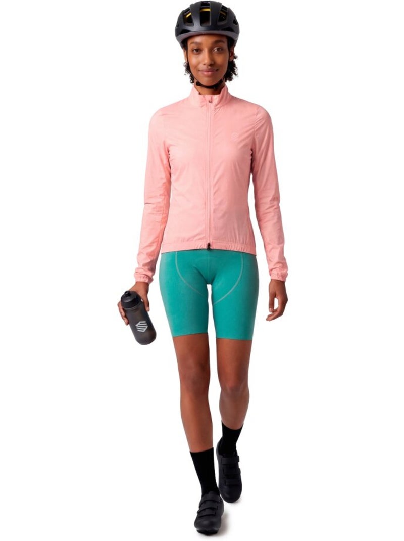 Casaco de ciclismo corta-vento ultraleve mulher Coral - Kiabi