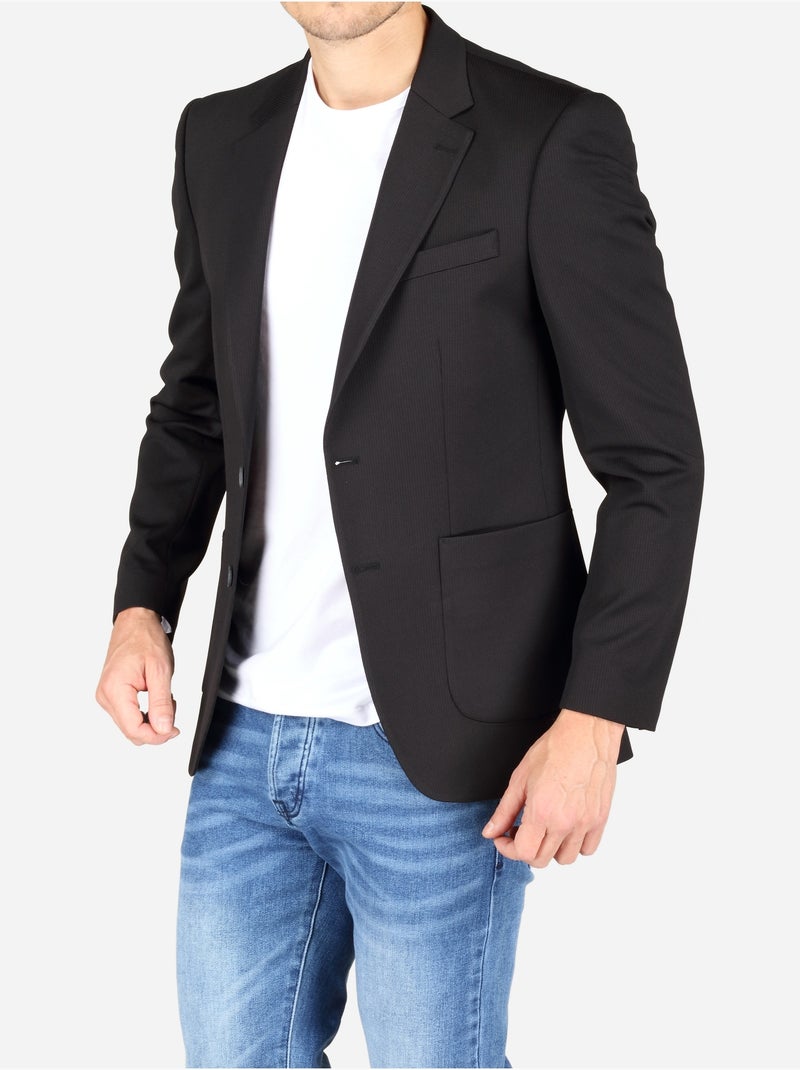 Casaco de corte justo - leader mode Preto - Kiabi