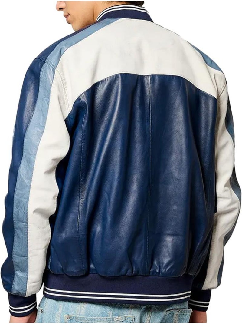 Casaco de Couro Azul para Homem Kaporal Last Azul - Kiabi