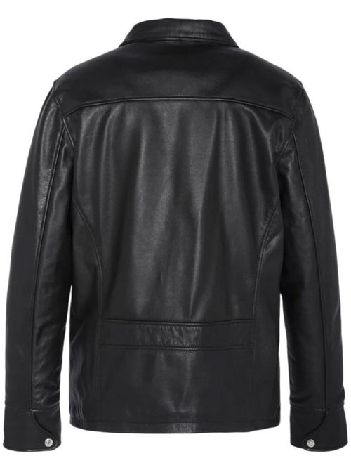 Casaco de Couro Preto Masculino Schott LC9521D - Kiabi Casaco de Couro Preto Masculino Schott LC9521D - Kiabi