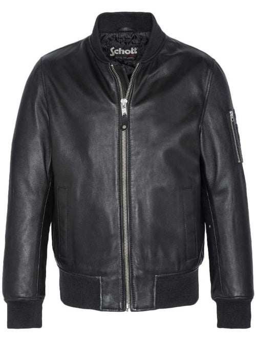 Casaco de Couro Preto para Homem Schott LCBOMB - Kiabi Casaco de Couro Preto para Homem Schott LCBOMB - Kiabi