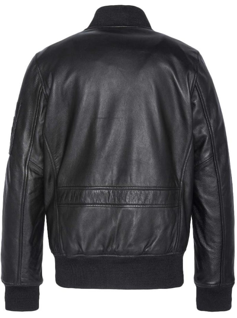 Casaco de Couro Preto para Homem Schott LCBOMB Preto - Kiabi