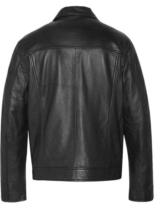 Casaco de couro preto para homem schott - Kiabi Casaco de couro preto para homem schott - Kiabi