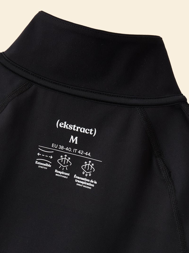 Casaco de desporto com fecho - (ekstract) Preto - Kiabi