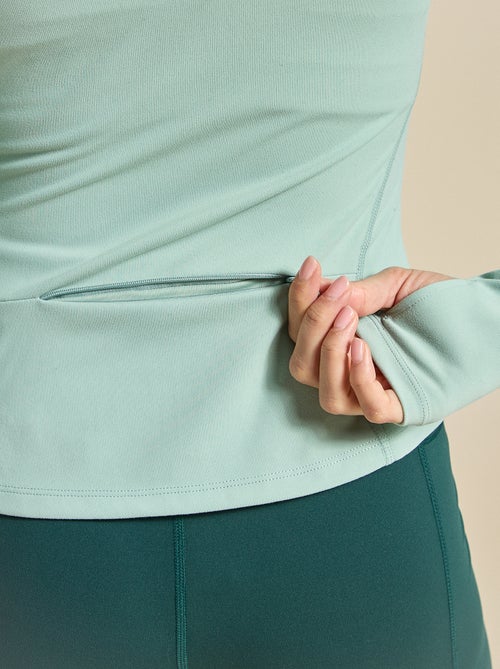 Casaco de desporto com fecho - (ekstract) - Kiabi