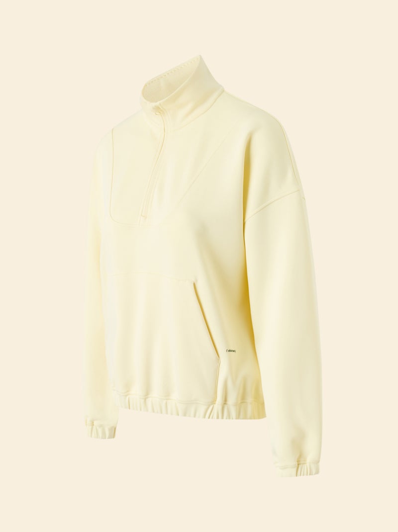 Casaco de desporto gola alta com fecho - (ekstract) Amarelo - Kiabi