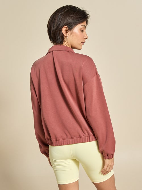 Casaco de desporto gola alta com fecho - (ekstract) - Kiabi