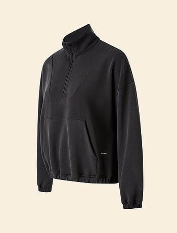 Casaco de desporto gola alta com fecho - (ekstract)