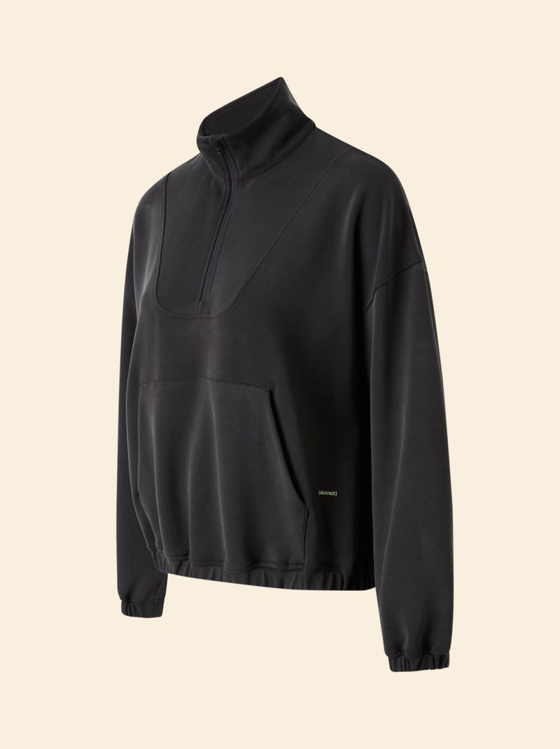 Casaco de desporto gola alta com fecho - (ekstract) Preto - Kiabi