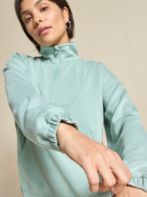 Casaco de desporto gola alta com fecho - (ekstract) - Kiabi