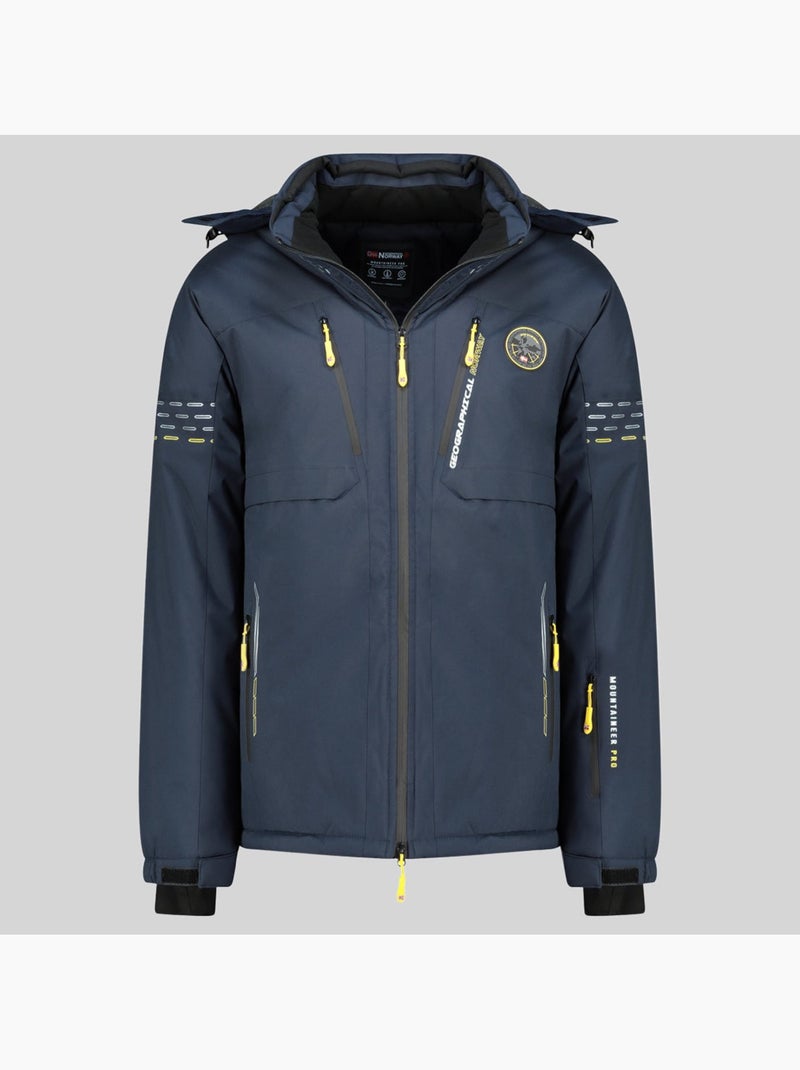 Casaco de esqui com capuz waldo – geographical norway Azul-marinho - Kiabi