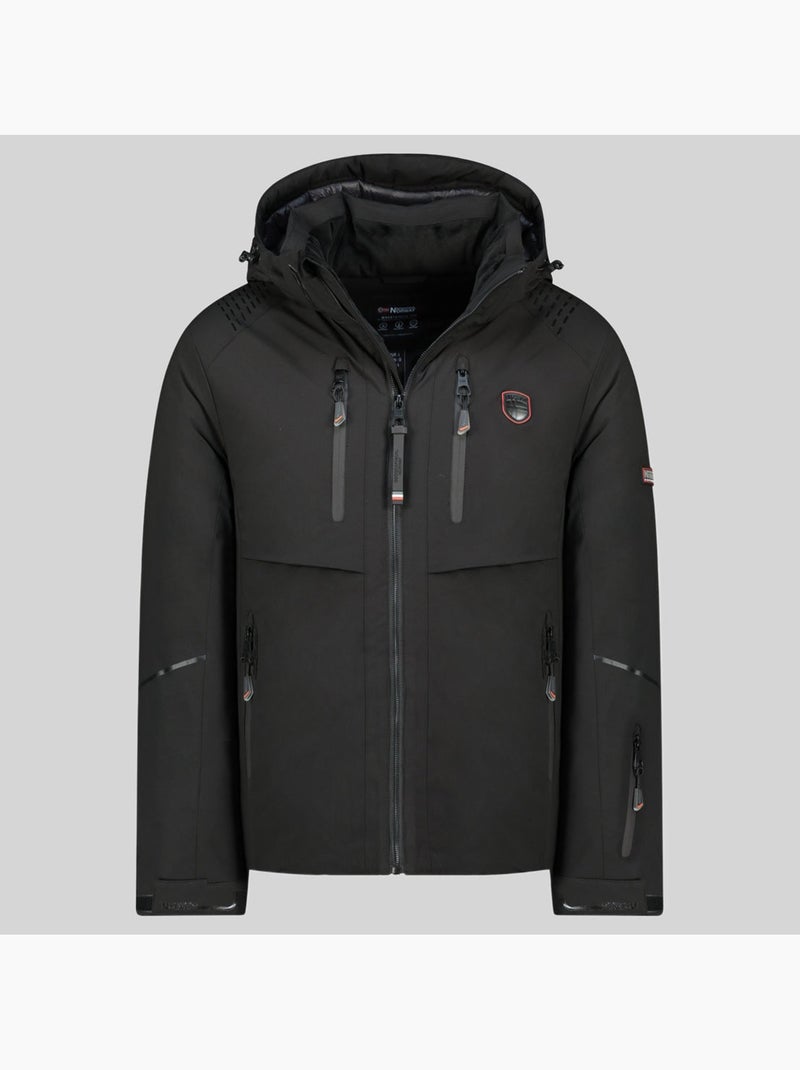 Casaco de esqui com capuz waouh – geographical norway Preto - Kiabi