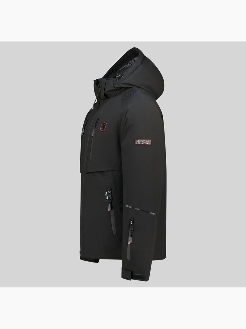 Casaco de esqui com capuz waouh – geographical norway Preto - Kiabi