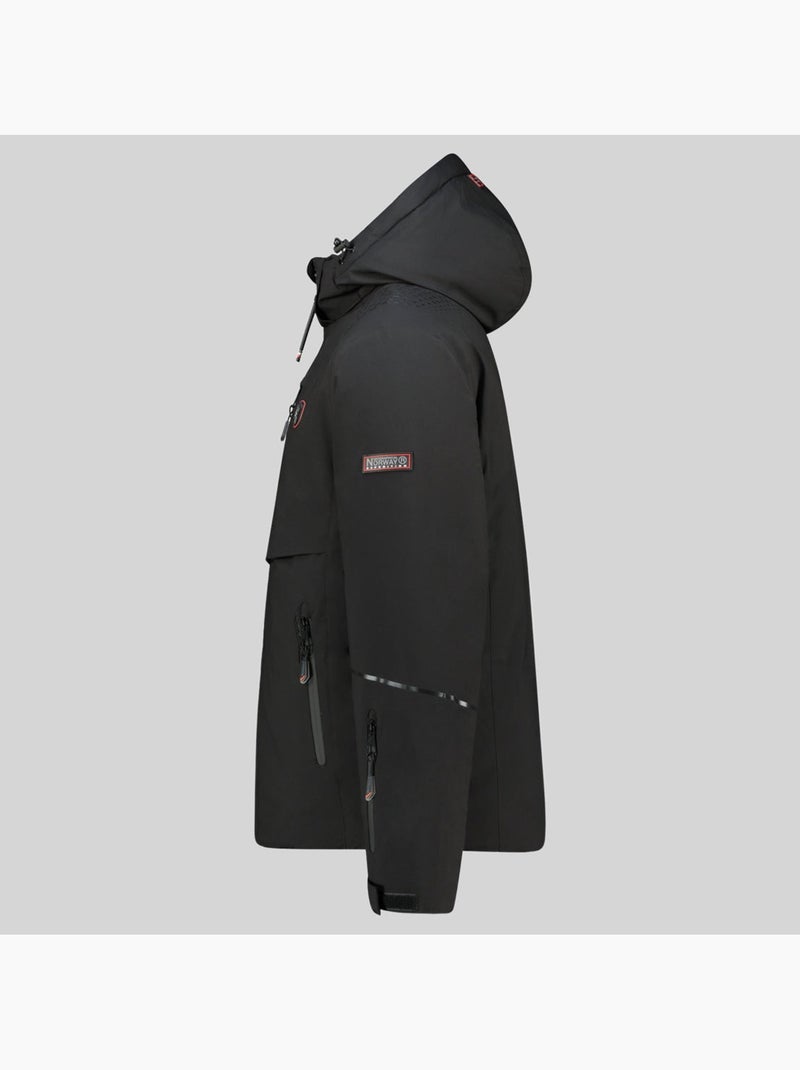 Casaco de esqui com capuz waouh – geographical norway Preto - Kiabi