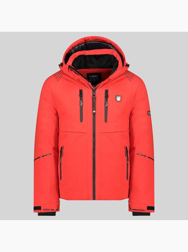 Casaco de esqui com capuz waouh – geographical norway Vermelho - Kiabi