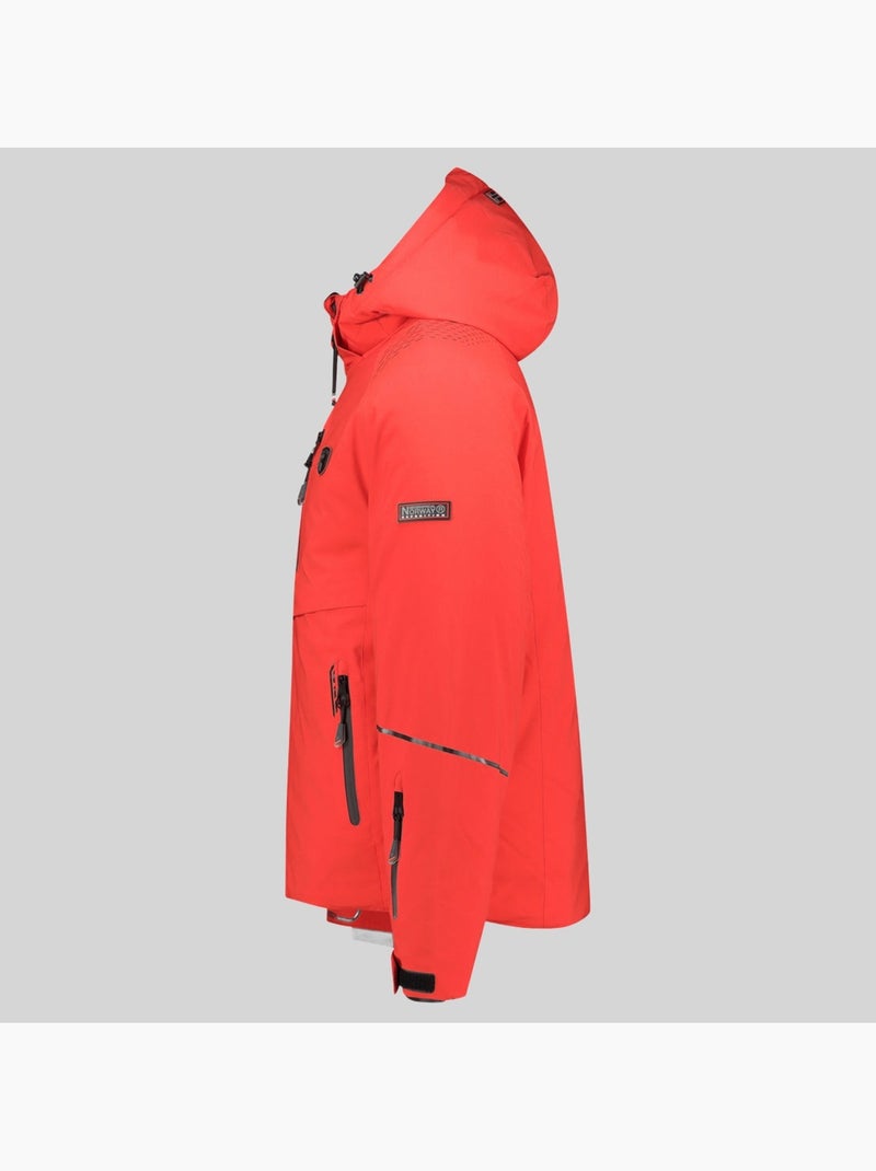 Casaco de esqui com capuz waouh – geographical norway Vermelho - Kiabi