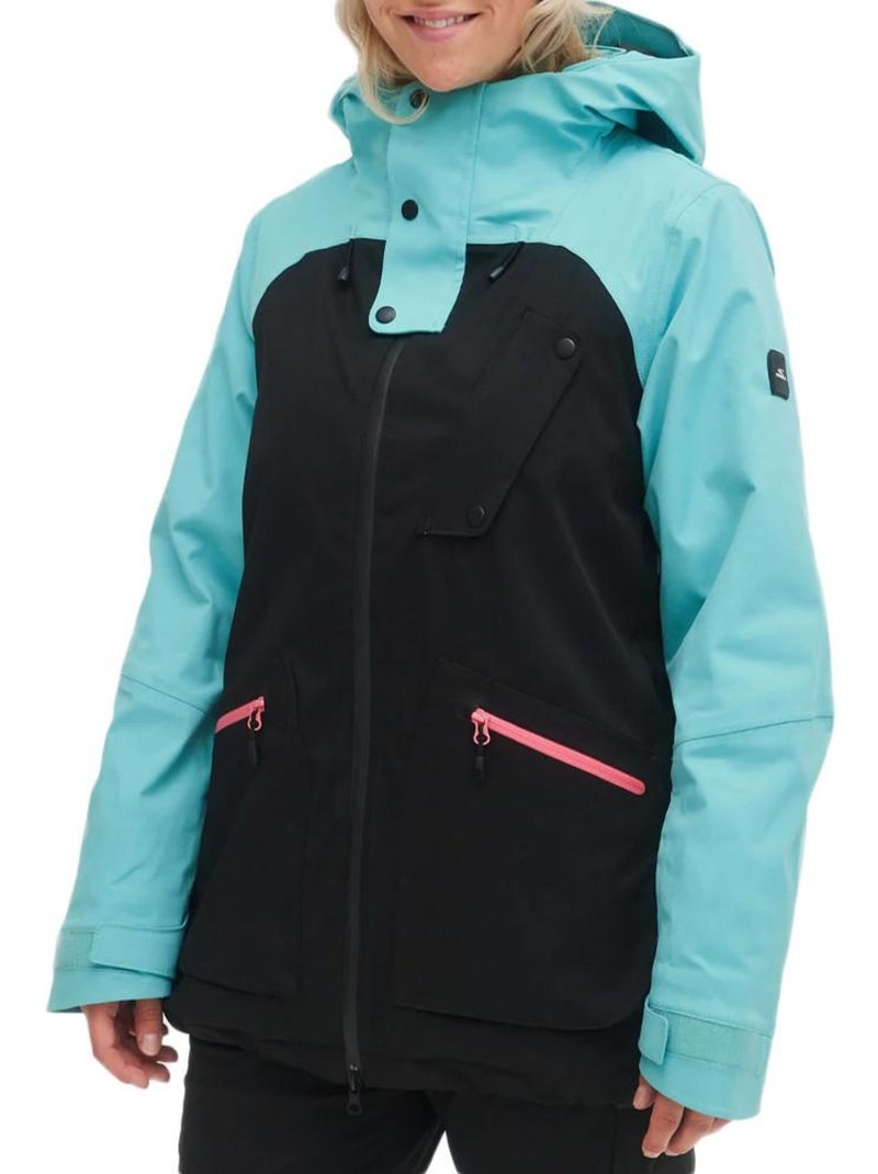 Casaco de Esqui Feminino O'Neill Ametrine Preto/Azul Preto - Kiabi