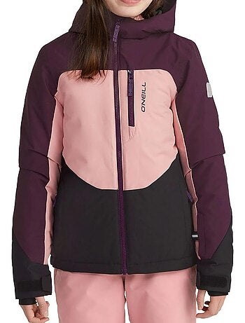 Casaco de Esqui Feminino O'Neill Carbonite Bordeaux/Rosa