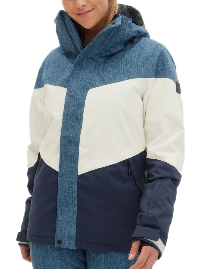 Casaco de Esqui Feminino O'Neill Coral Branco/Azul Branco - Kiabi