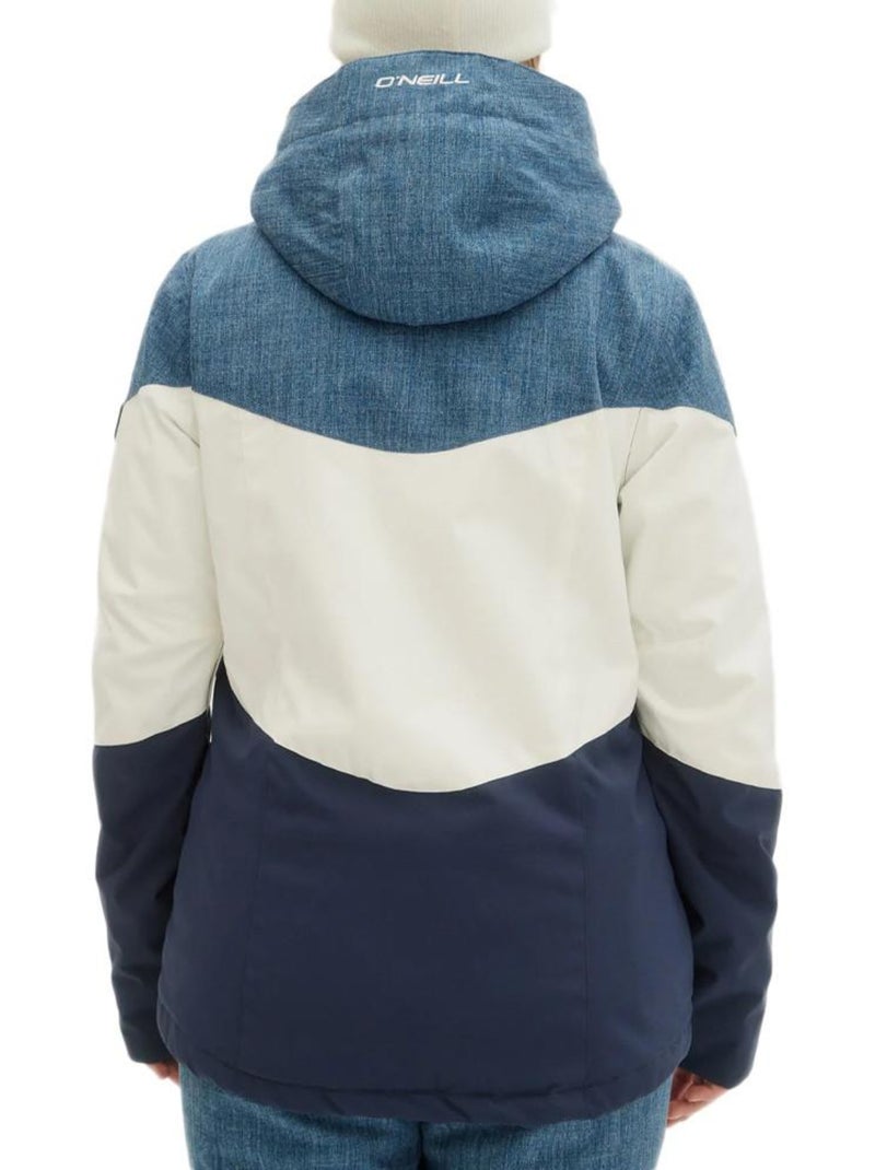 Casaco de Esqui Feminino O'Neill Coral Branco/Azul Branco - Kiabi