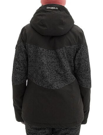 Casaco de Esqui Feminino O'Neill Coral Preto/Cinzento