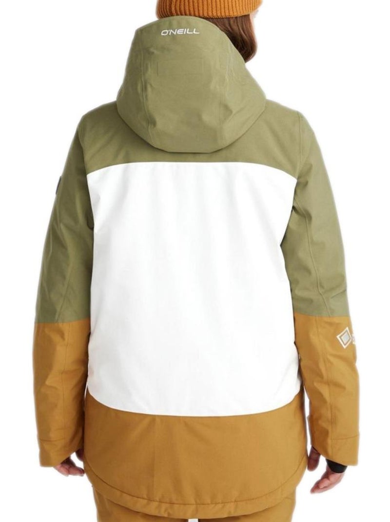 Casaco de Esqui Feminino O'Neill Gtx Verde/Mostarda Verde - Kiabi