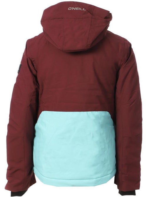 Casaco de esqui o'neill arsenite para menina turquesa/bordô - Kiabi