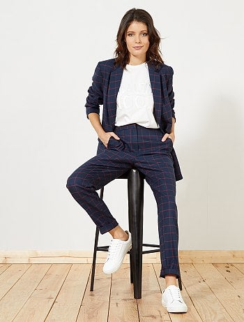 Casaco de fato aos quadrados - Kiabi