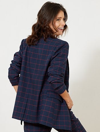 Casaco de fato aos quadrados - Kiabi