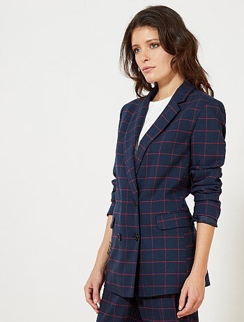 Casaco de fato aos quadrados - Kiabi