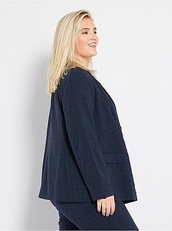 Casaco de fato aos quadrados - Kiabi