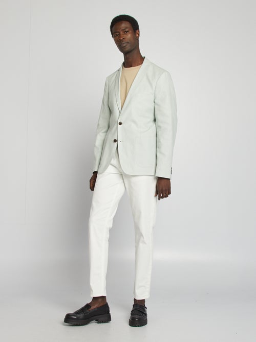 Casaco de fato de corte justo/slim fit - Kiabi