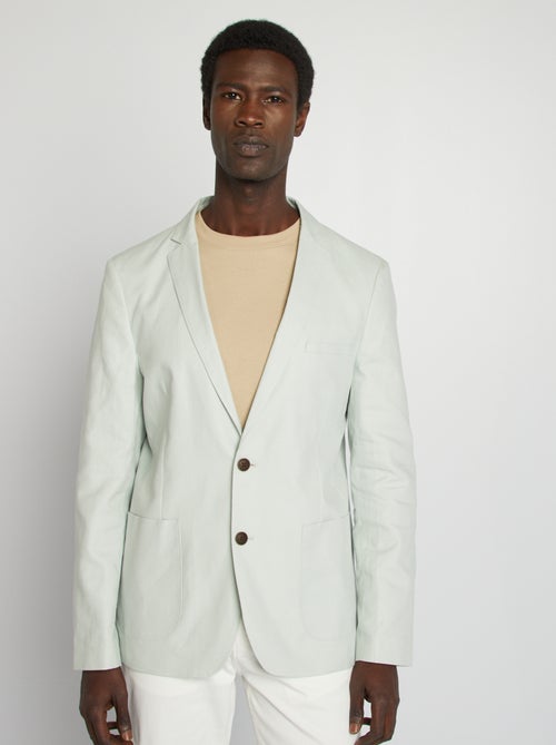 Casaco de fato de corte justo/slim fit - Kiabi