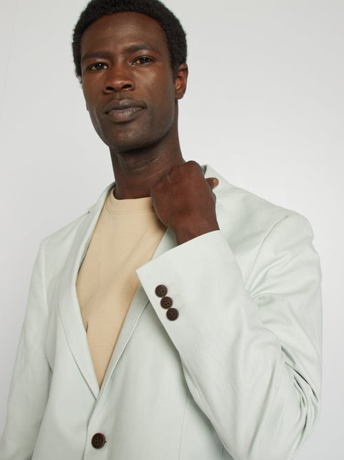 Casaco de fato de corte justo/slim fit - Kiabi