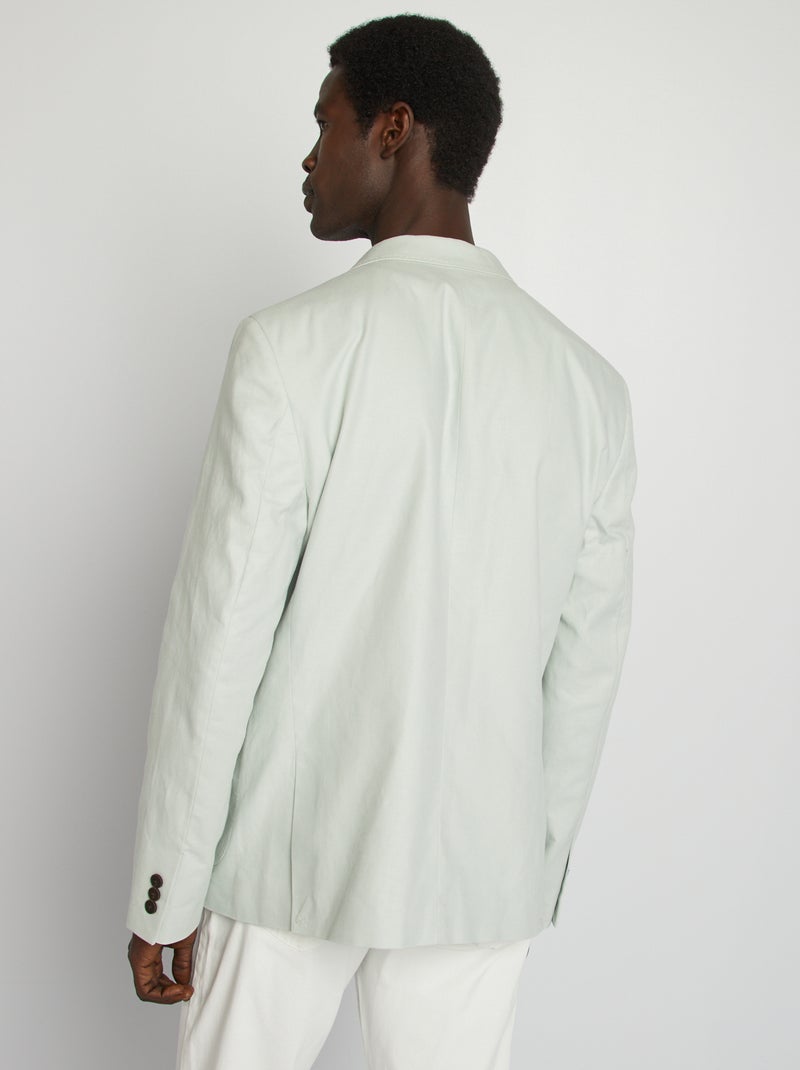 Casaco de fato de corte justo/slim fit CINZA - Kiabi