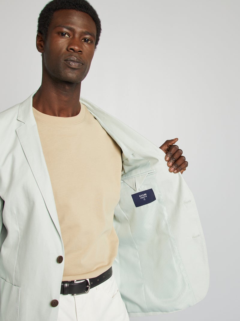 Casaco de fato de corte justo/slim fit CINZA - Kiabi