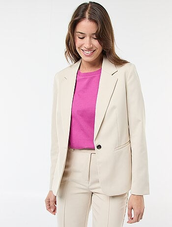 Casaco de fato de manga comprida