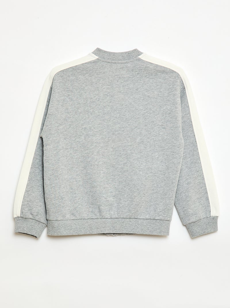 Casaco de fato de treino bicolor Cinza - Kiabi