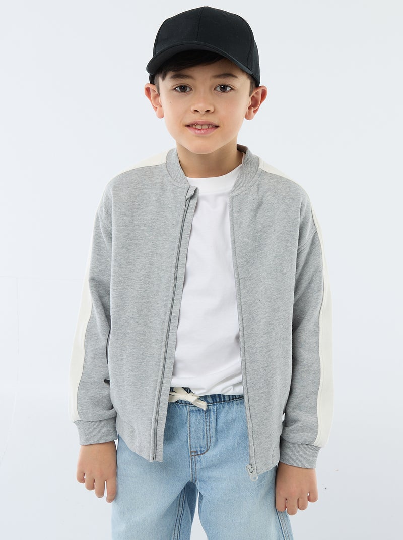 Casaco de fato de treino bicolor Cinza - Kiabi