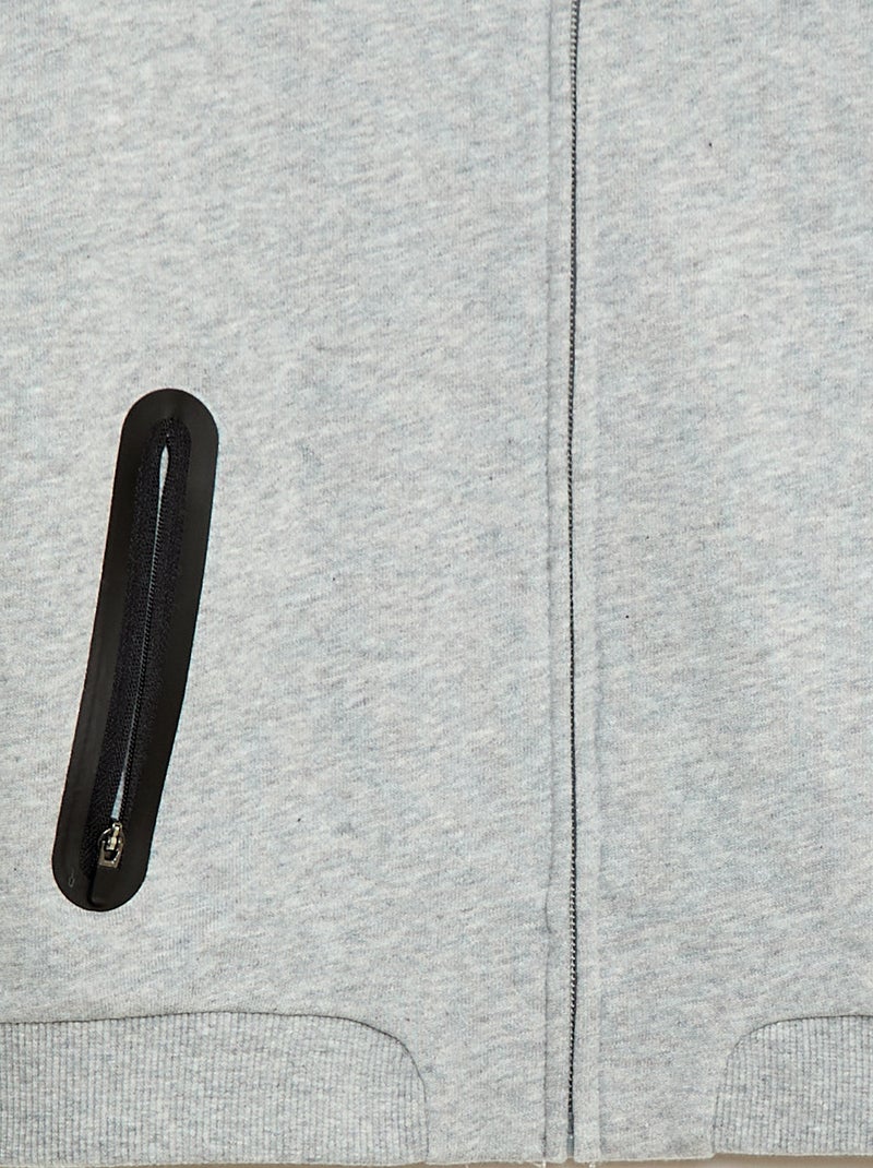 Casaco de fato de treino bicolor Cinza - Kiabi