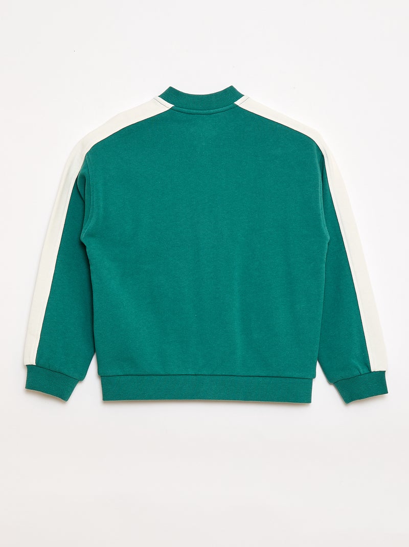 Casaco de fato de treino bicolor Verde - Kiabi