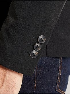 Casaco de fato extra slim em sarja - Kiabi