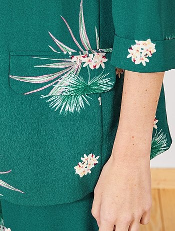 Casaco de fato florido - Kiabi