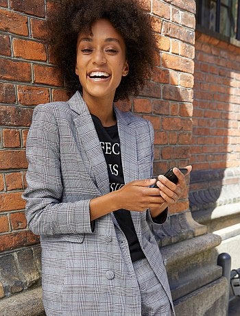 Casaco de fato 'Príncipe de Gales' - Kiabi