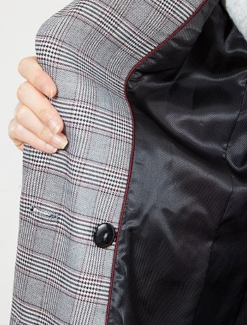 Casaco de fato 'Príncipe de Gales' - Kiabi