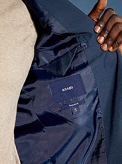 Casaco de fato regular em twill - Kiabi