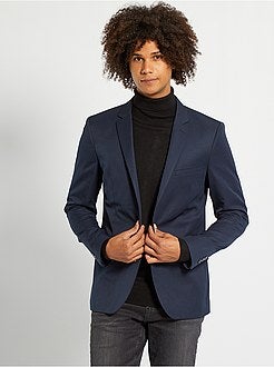 Casaco de fato slim em twill - Kiabi