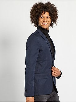 Casaco de fato slim em twill - Kiabi