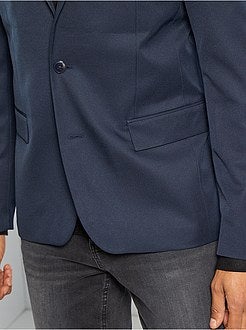 Casaco de fato slim em twill - Kiabi